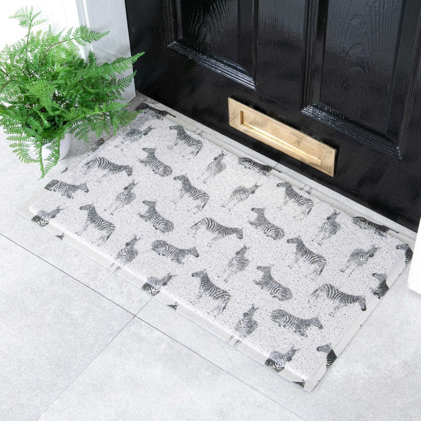 Stone Zebra Doormat by Artsy Mats Fy